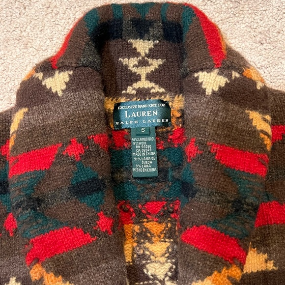 Vintage Lauren Ralph Lauren Hand Knit Cardigan - Picture 3 of 11